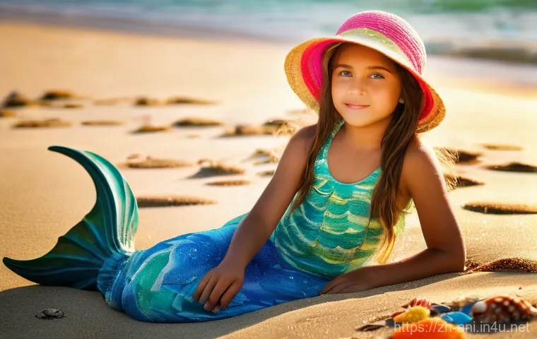 언더 더 시 Under the Sea 언더 더 시와 해양 환경 보호 메시지 - **Childhood Dream and Fading Reality:** "A heartwarming image of a young girl, approximately 7 y...