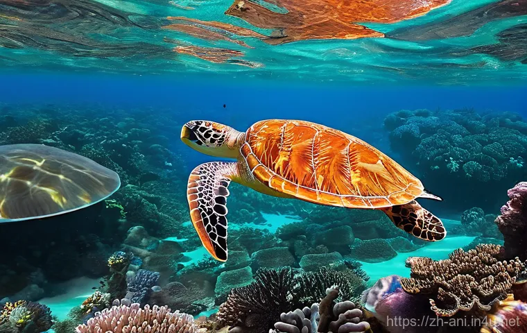 언더 더 시 Under the Sea 언더 더 시와 해양 환경 보호 메시지 - **Community Action for Ocean Conservation:** "A bright and energetic scene showcasing a diverse ...