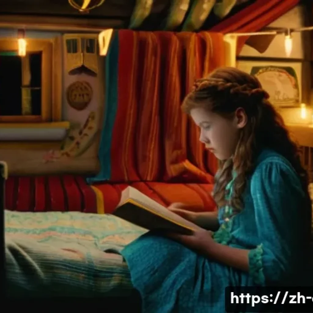 피터팬 Peter Pan 피터팬과 네버랜드의 상징성 - **Prompt:** A heartwarming scene of Wendy Darling reading a bedtime story to the Lost Boys in their ...