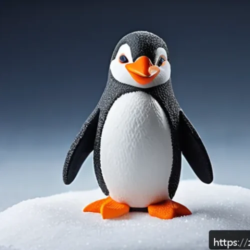 핑구 Pingu 핑구와 스톱모션 애니메이션의 매력 - A handcrafted stop-motion animation scene featuring a charming penguin character made of soft clay w...